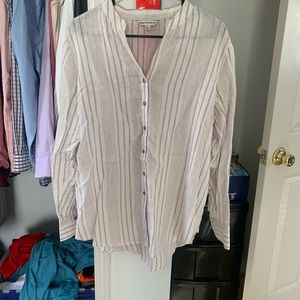 Women’s large linen dress shirt
